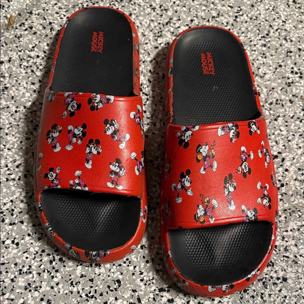 Men’s Disney Red Slide Sandals